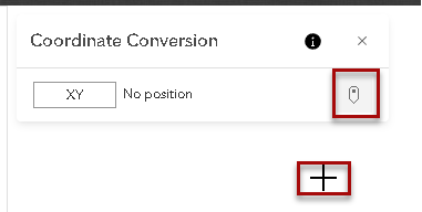 Coordinate Conversion widget