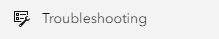 Troubleshooting widget 